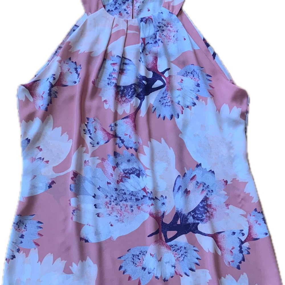 White House Black Market Sleeveless Floral Blouse, Size Small